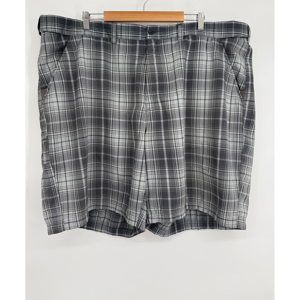 Fila Sport Golf Mens Gray Plaid Performance Shorts Sz 50 Stretch Lightweight